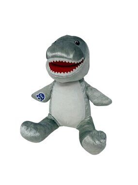 Build A Bear Toothy Shark Plush Retired Gray Great White Stuffed Animal 2000s‎